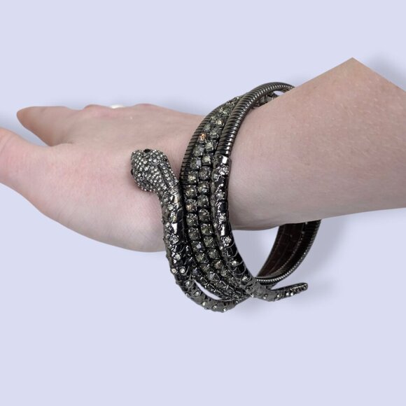 Simply Vera Vera Wang Dark Snake Coil Bracelet - Picture 5 of 9